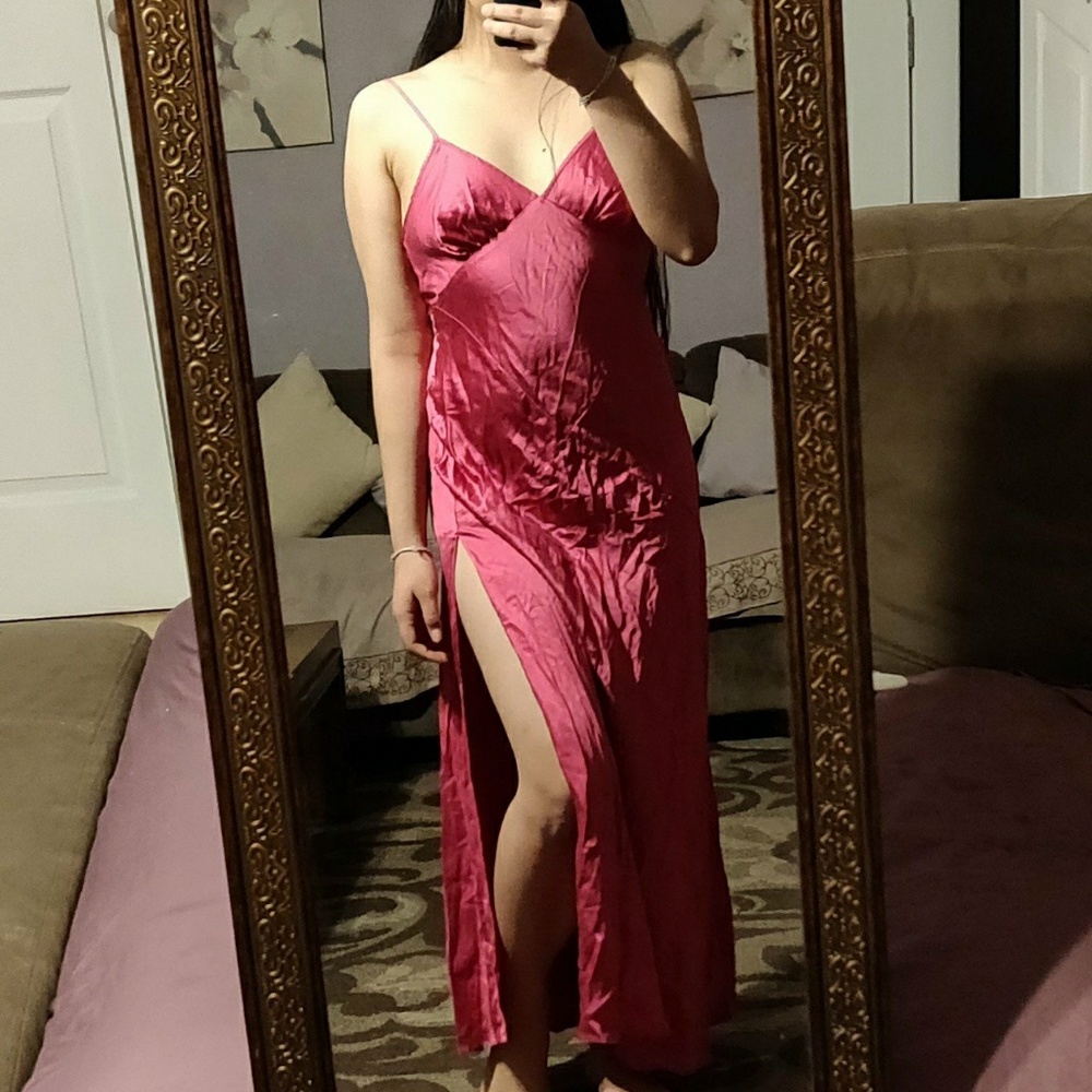 Victoria secret silk slip gown